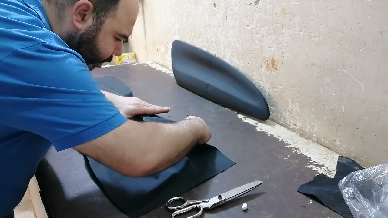 تجديد صلون السياره طريقة تجديد فرش الباب بمعني تغليف فرش الباب بكسوه قماش جديده  شجع ابن بلدك مصر