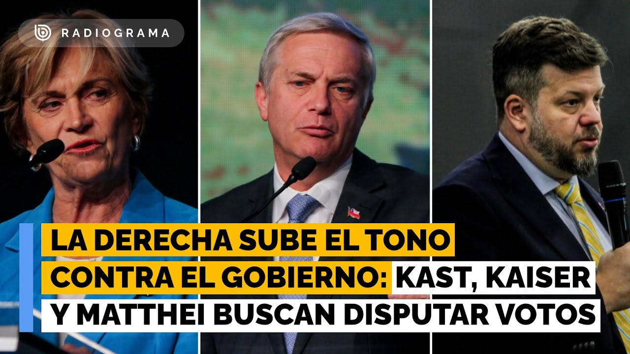 La derecha sube el tono contra el gobierno: Kast, Kaiser y Matthei buscan disputarse votos