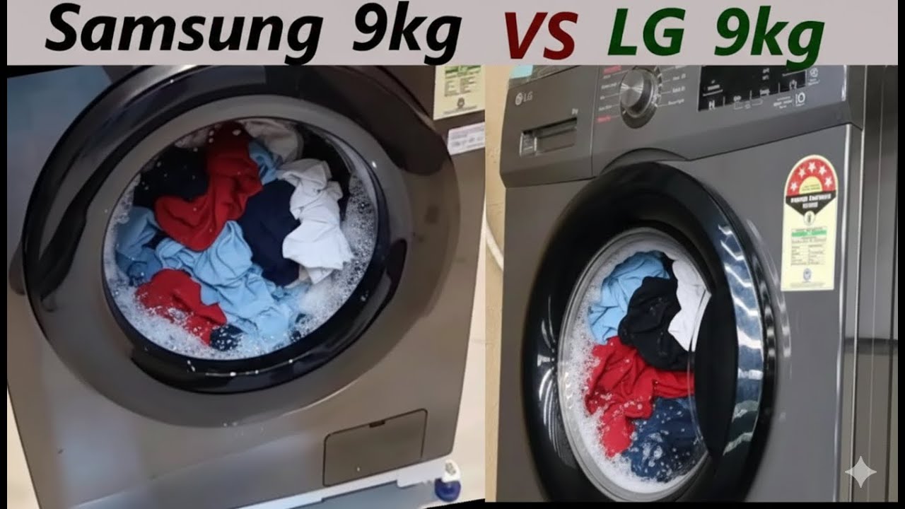 Samsung 9 kg Front Load Washing Machine VS LG 9 kg Fully Automatic Front Load Washing Machine