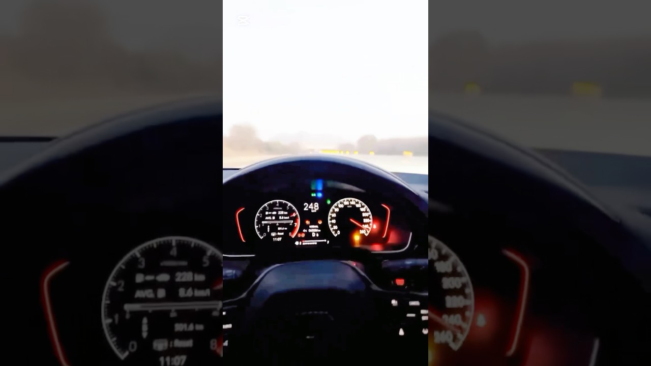 Honda Civic RS Turbo Top Speed #civic #speed #youtube #youtubeshorts
