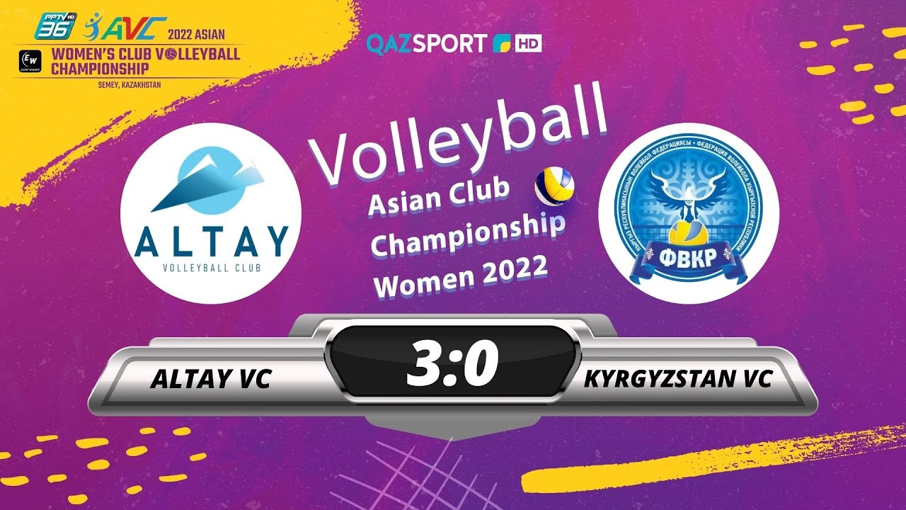 Volleyball. Asian club championship. «Altay VC» (KAZ) - «Kyrgyzstan VC» (KGZ) - 3:0