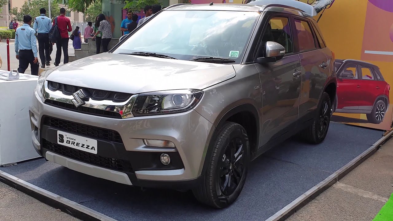 Maruti Suzuki Vitara Brezza Top End Silver Colour/Black Alloy in Outdoor|Exterior&Interior 4K 60FPS
