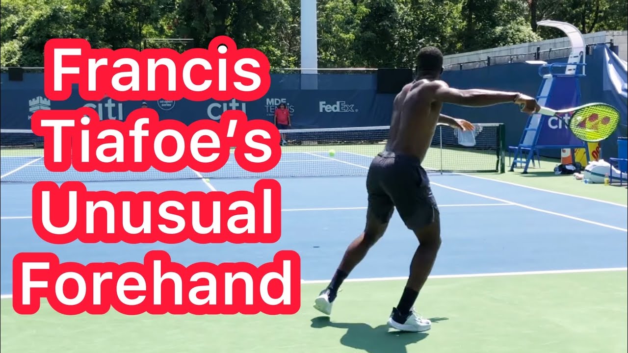 Francis Tiafoe Topspin Forehand Analysis (Tennis Technique Explained)