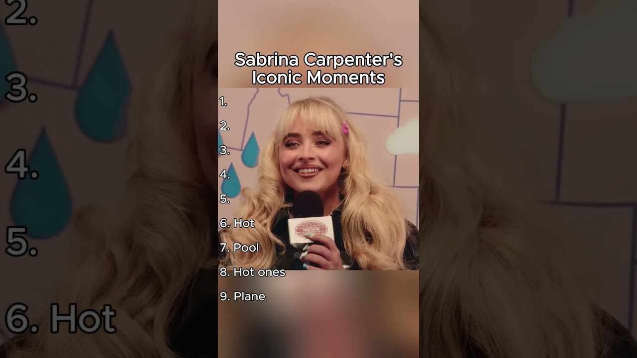 Sabrina Carpenter's Iconic Moments