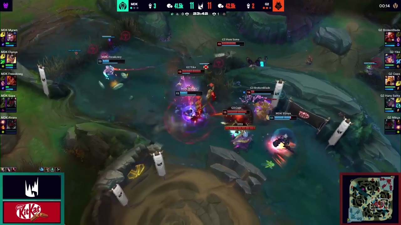 G2 Yike PENTAKILL vs MDK