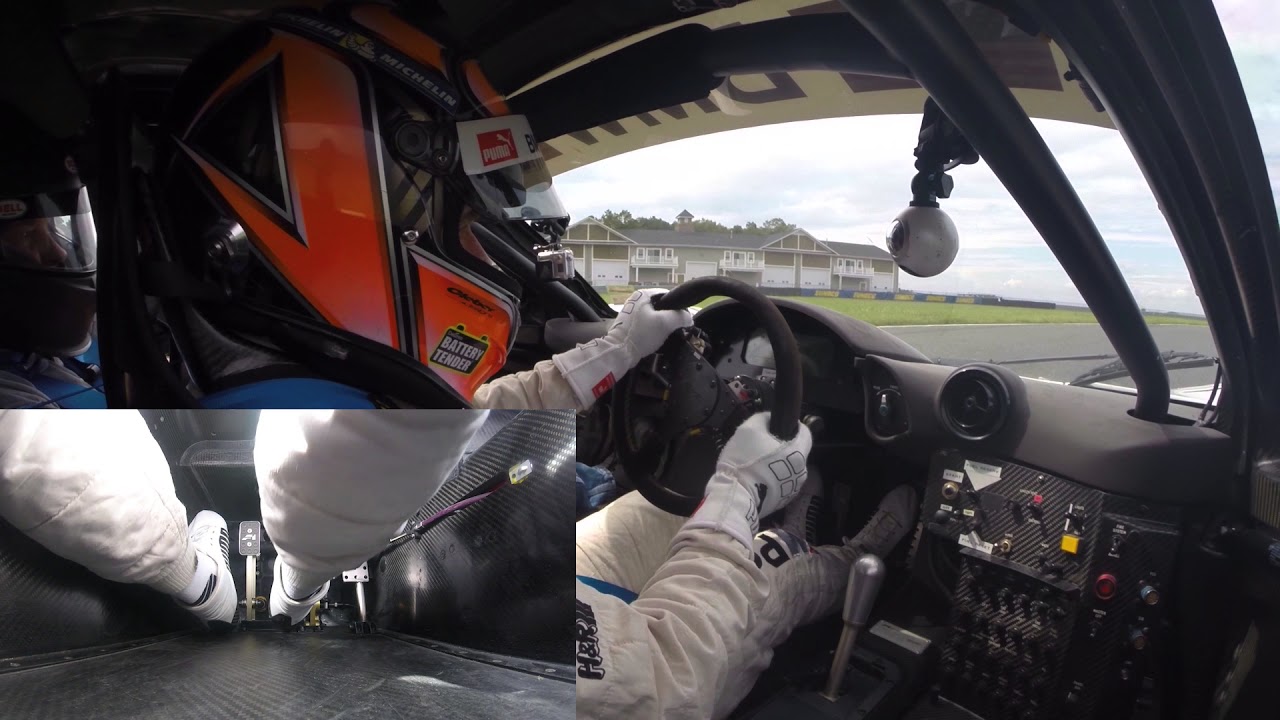 Bill Auberlen Heel-toe in McLaren F1 GTR at McLaren Philadelphia Track Day