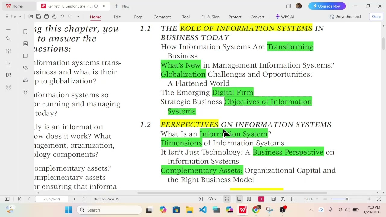 MIS Study Circle: Chapter 1.1