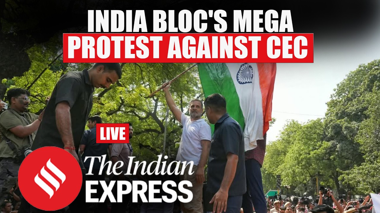 LIVE: INDIA Bloc Leaders Stages Protest March To Election Commission Of India | Gyanesh Kumar