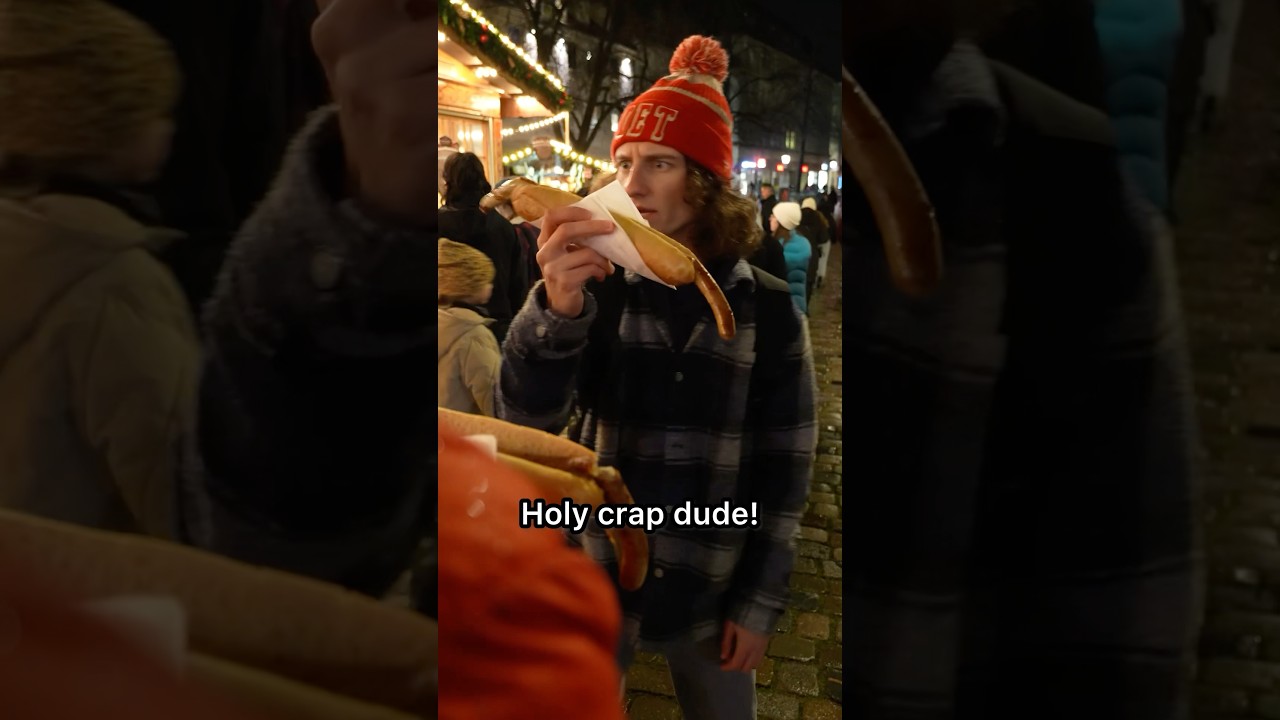 American Shocked By German Christmas Market!😂🇩🇪🇺🇸 #comedy #germany #german #funny