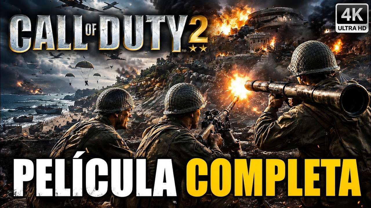 CALL OF DUTY 2 Historia en 1 Video | Película Completa en Español [4K 60FPS]