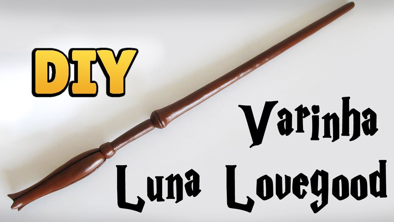 DIY: COMO FAZER VARINHA LUNA LOVEGOOD (Harry Potter Wands Tutorial) #diyhp