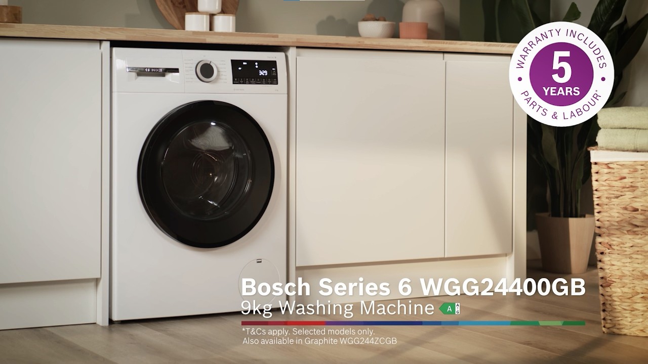 Bosch Series 6 WGG24400GB 9kg 1400 Spin Washing Machine White