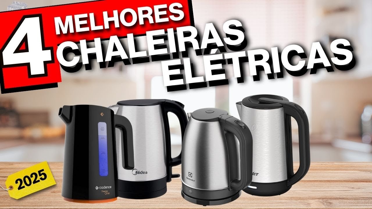 As 4 MELHORES CHALEIRAS ELÉTRICAS de 2025!⌚✅ (Melhor chaleira elétrica)