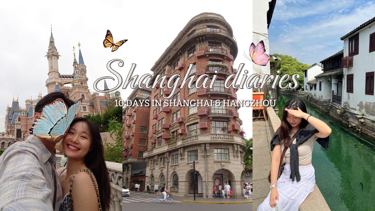 🇨🇳 shanghai & hangzhou vlog 🦋🌸 | west lake, cafe hopping, disneyland, suzhou day trip