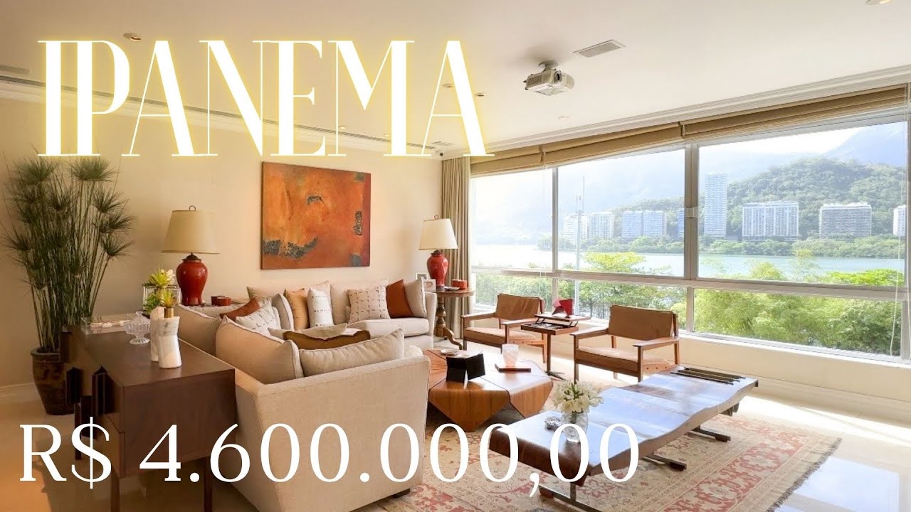 Apartamento de Luxo à Venda em Ipanema RJ | Vista Lagoa Rodrigo de Freitas e Cristo Redentor