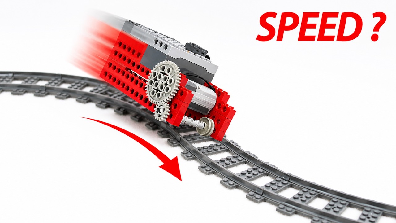 LEGO Technic Train Speed Challenge: Who is FASTEST? | LEGO Smart