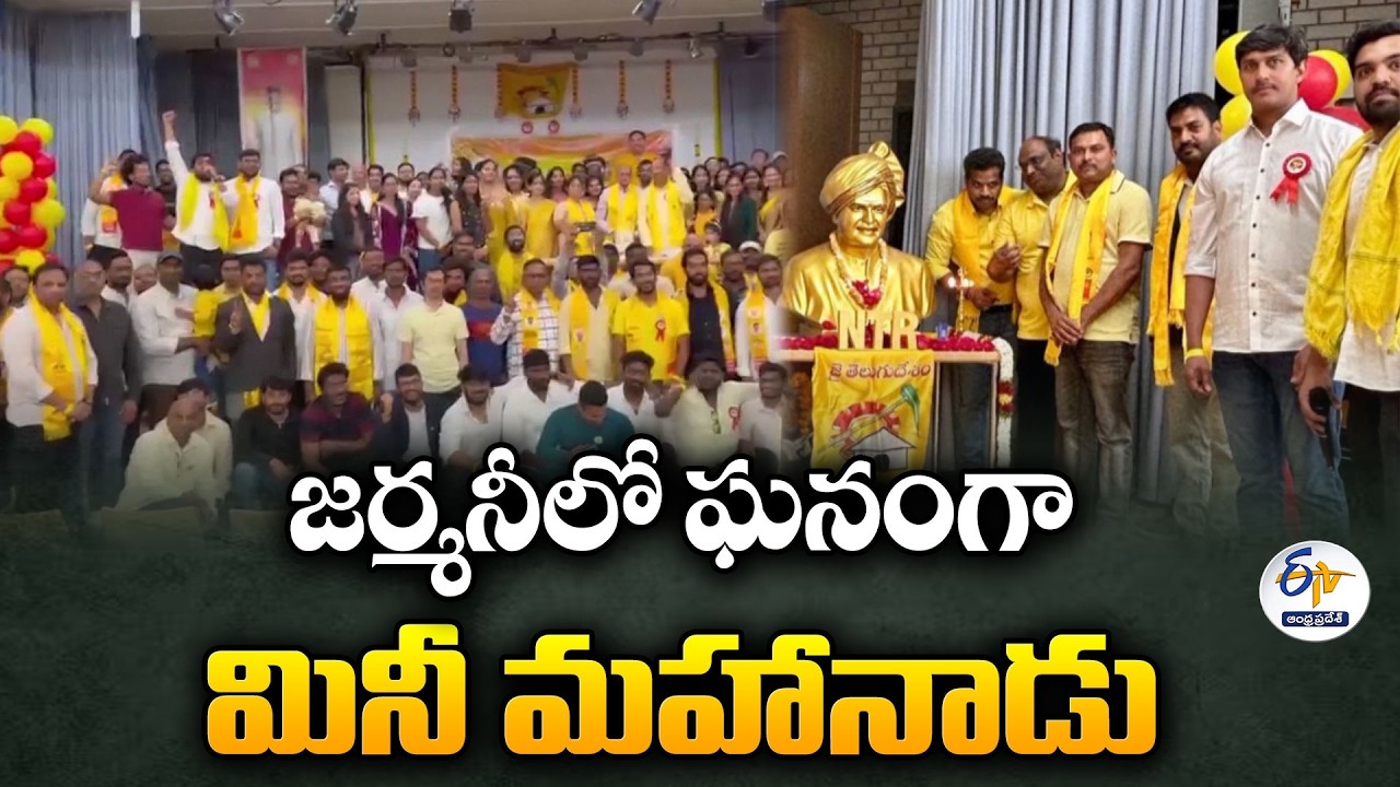 Mini Mahanadu Held Grandly in Germany, NRI-TDP Website Launched