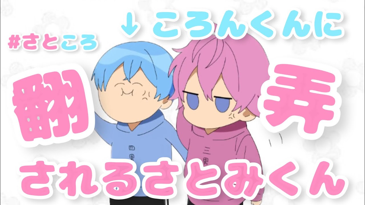 ころんくんに翻弄されるさとみくん🐱🩷🩵