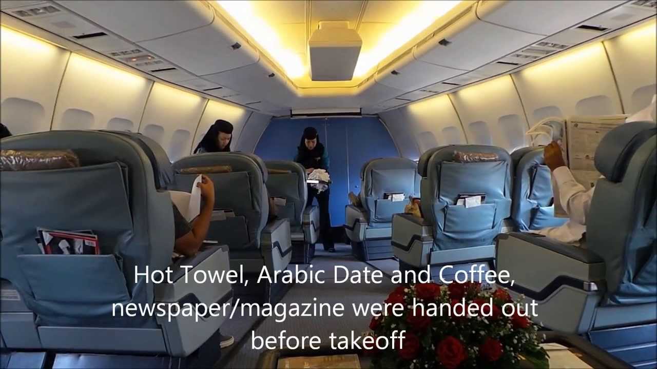 A rare glimpse into Saudi Arabian Airlines (Saudia) B747-400 Intercontinental Business Class