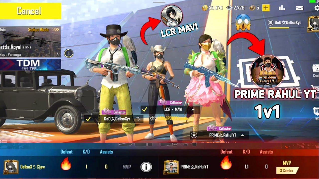 😱 TDM 1V1 WITH PRIME RAHUL YT PUBG MOBILE LITE BGMI LITE  @LcrMavi1 @PRIME_RAHUL_YT