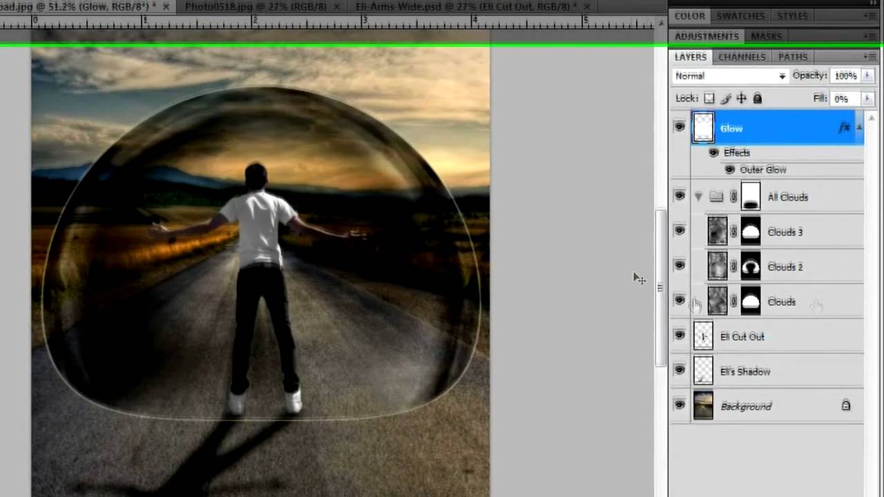 Force Explosion (Part 2/3) - Photoshop CS4 Intermediate+ Tutorial