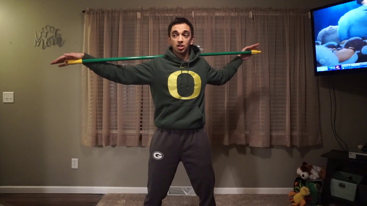 How to do ab broomstick twist