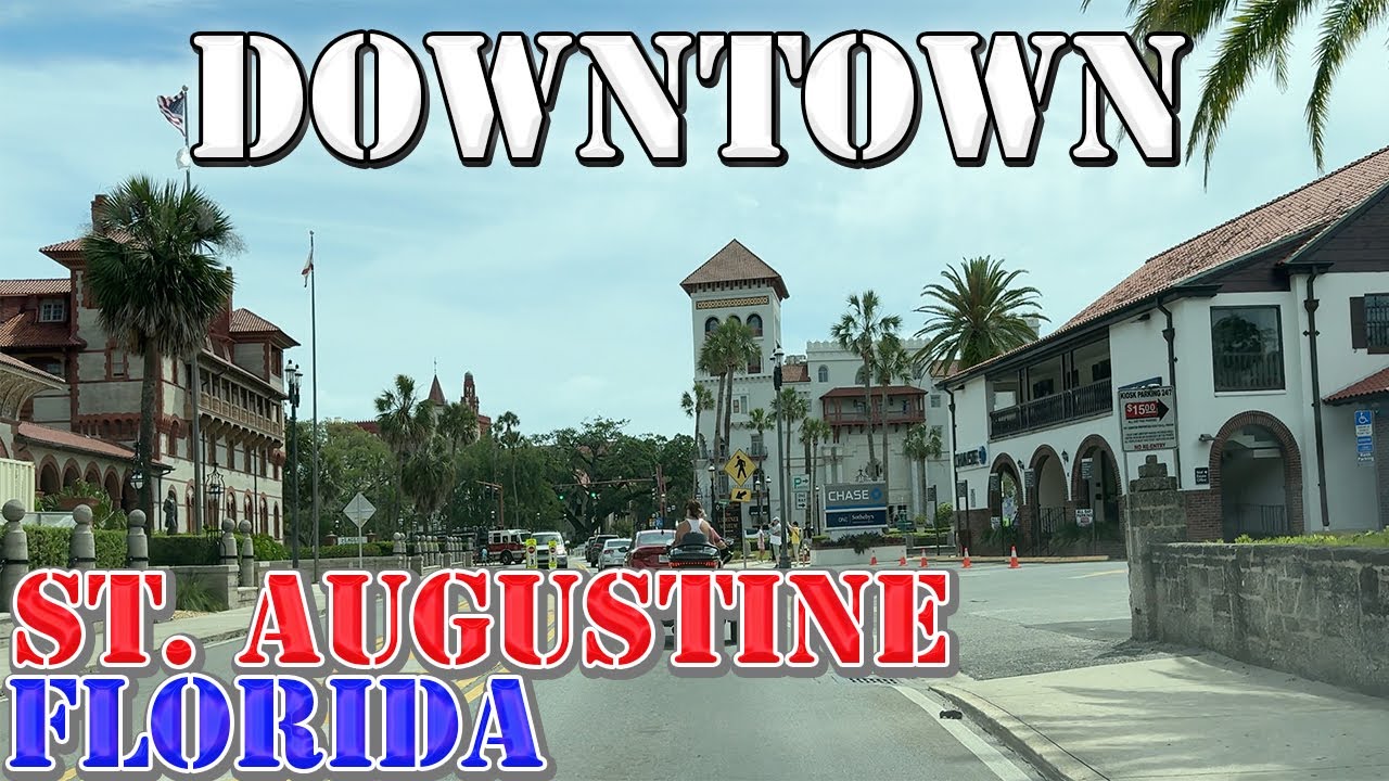 St. Augustine - Florida - America's OLDEST City - 4K Downtown Drive