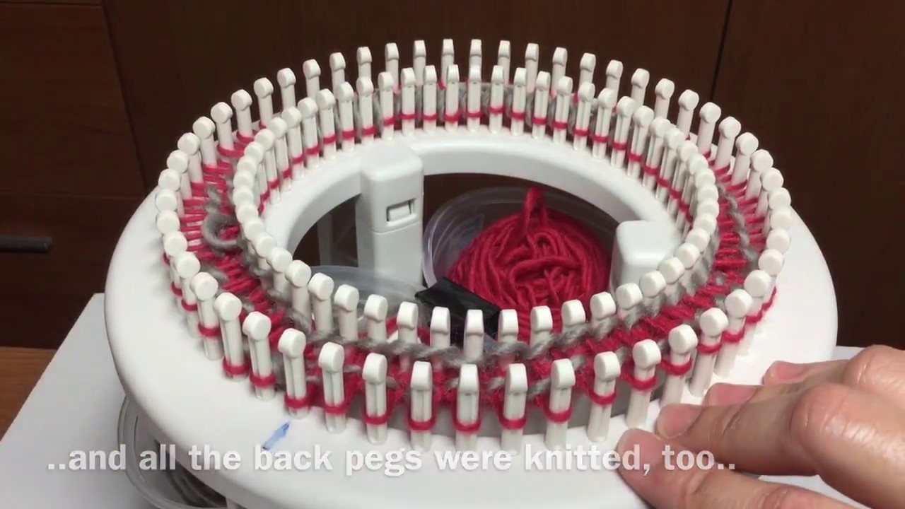 Single Rib Using the Rotating Double Knit Loom