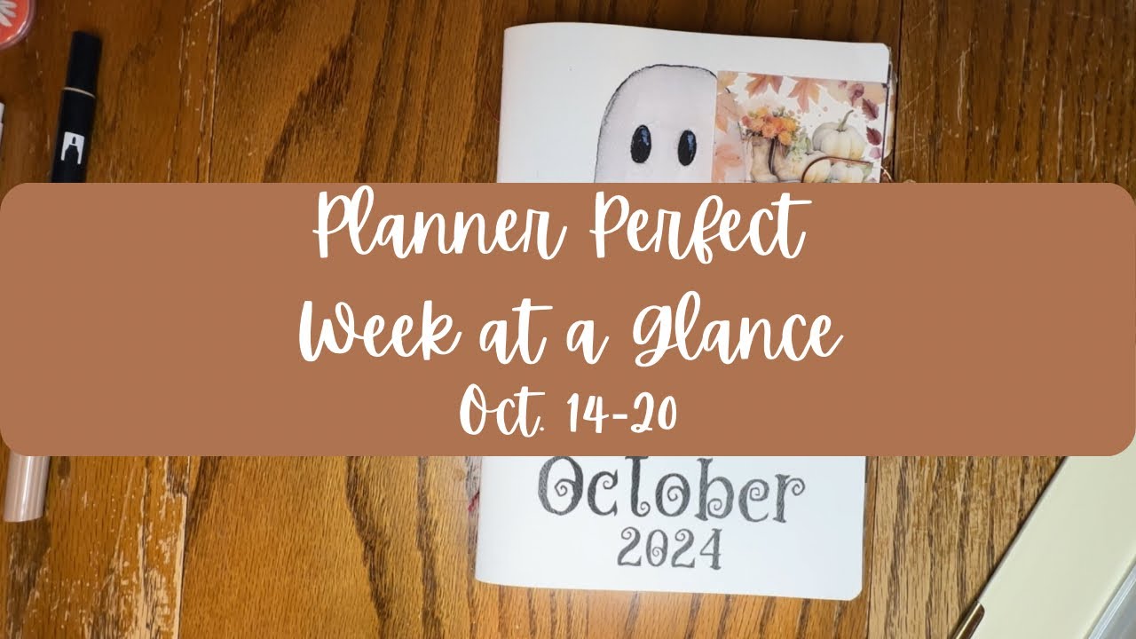 Plan with Me! Week at a Glance Oct.14-20