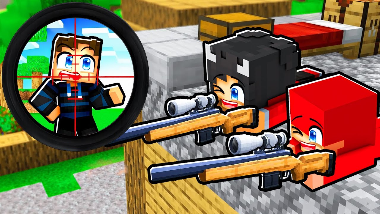 Hvem Vinder i En SNIPER KAMP i Minecraft?