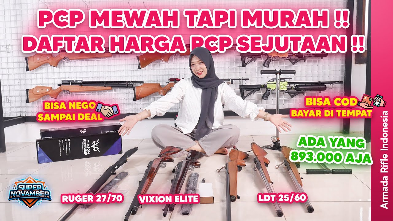 PROMO SUPER PCP CUMA 1JUTA 900RIBUAN🤑!! HARGA SENAPAN ANGIN MURAH BERKUALITAS (RUGER,LDT,ELITE)