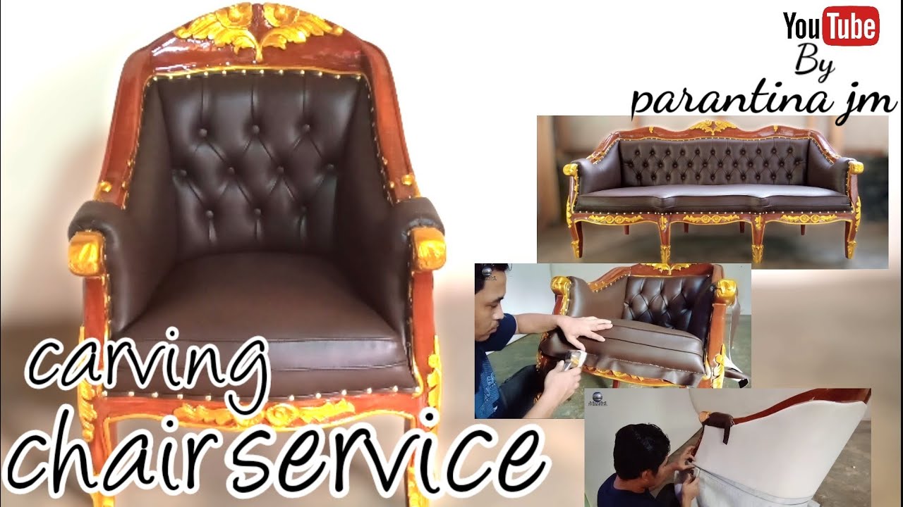 cara servis kursi tamu ukiran_cara servis sofa_tutorial on how to service carving chairs