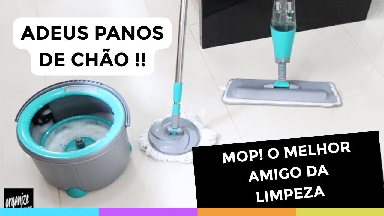 ADEUS PANOS DE CHÃO! TESTEI 2 MOPS DE LIMPEZA QUE FACILITAM A VIDA!Organize sem Frescuras
