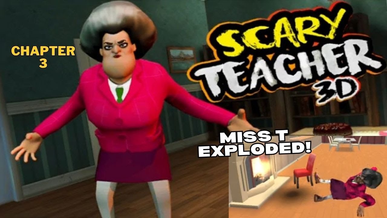 Miss T Got Scared! 🔥 Scary Teacher 3D Chapter 3 Full Gameplay Walkthrough