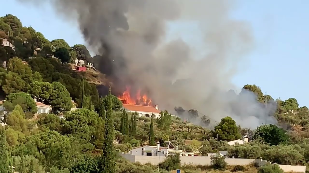 Competa, Spain - Wildfire  July 2022