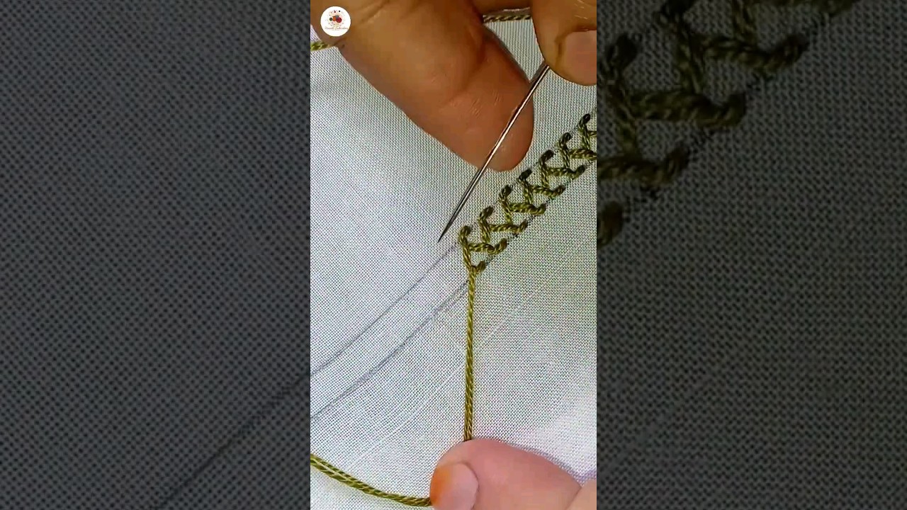 Border Line embroidery design #shorts #viral #ytshorts