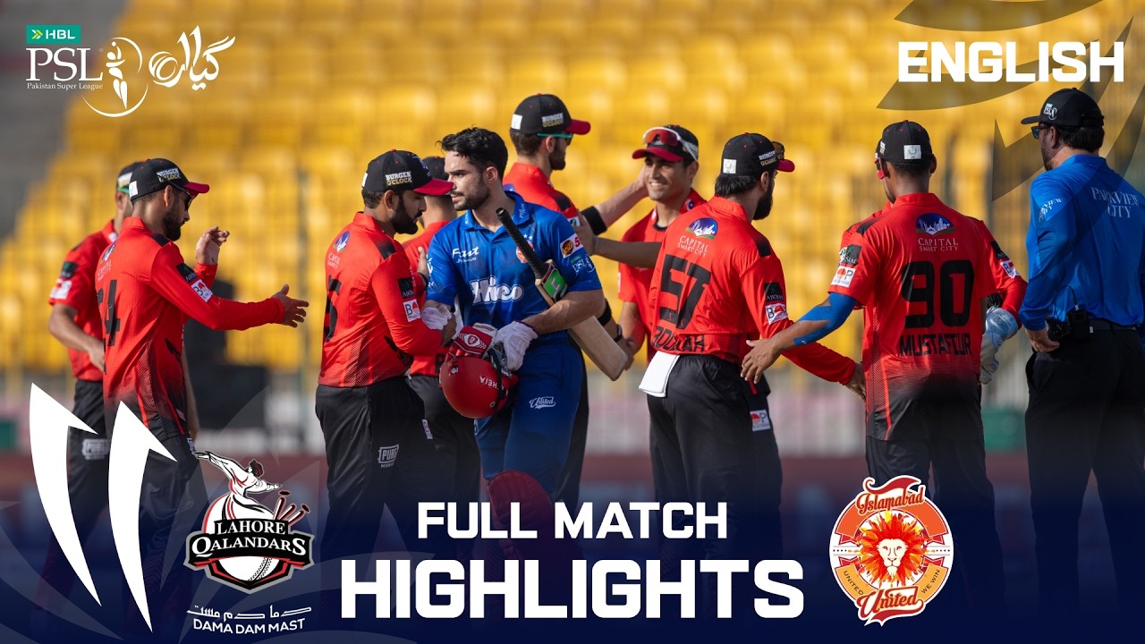 Full Highlights | Lahore Qalandar vs Islamabad United | English | Match 16 | HBL PSL 11 | MZB1K
