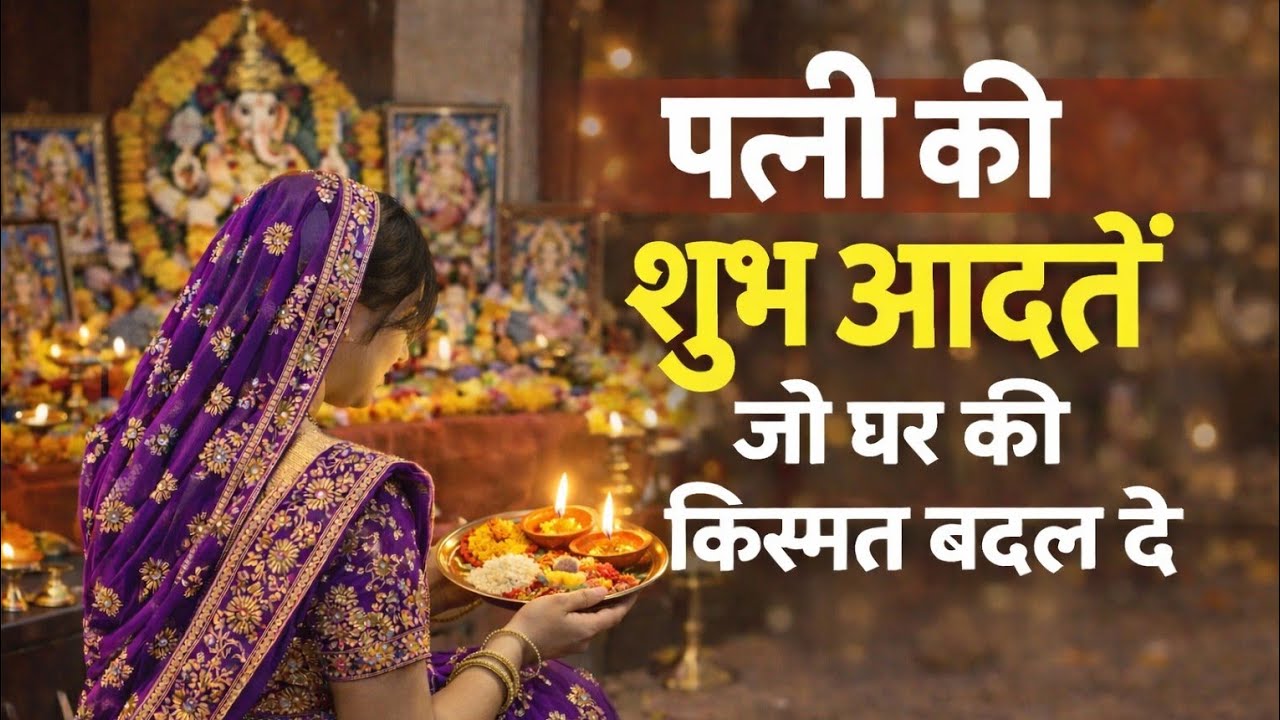 पत्नी की शुभ आदतें जो घर की किस्मत बदल दें ! 💰 तुरंत अपनाएं | पारिवारिक जीवन 
