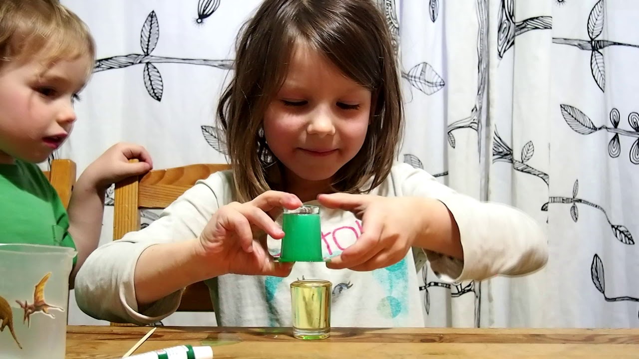 Pokus s vodou a olejom