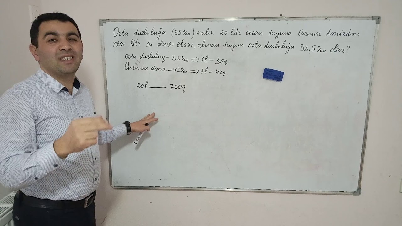 Coğrafiya: Çətin tipli məsələ: duzluluq məsələsi-2