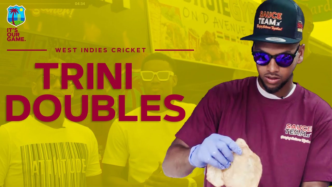 West Indies Team Sell Trini Doubles On The Avenue In Trinidad! | Feat. Pooran, Jason Holder & More!