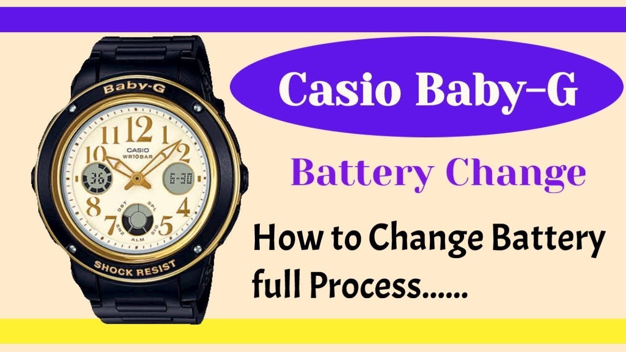 CASIO BABY-G 5257 Watch Battery Replacement 💥 Full Process step by step...
