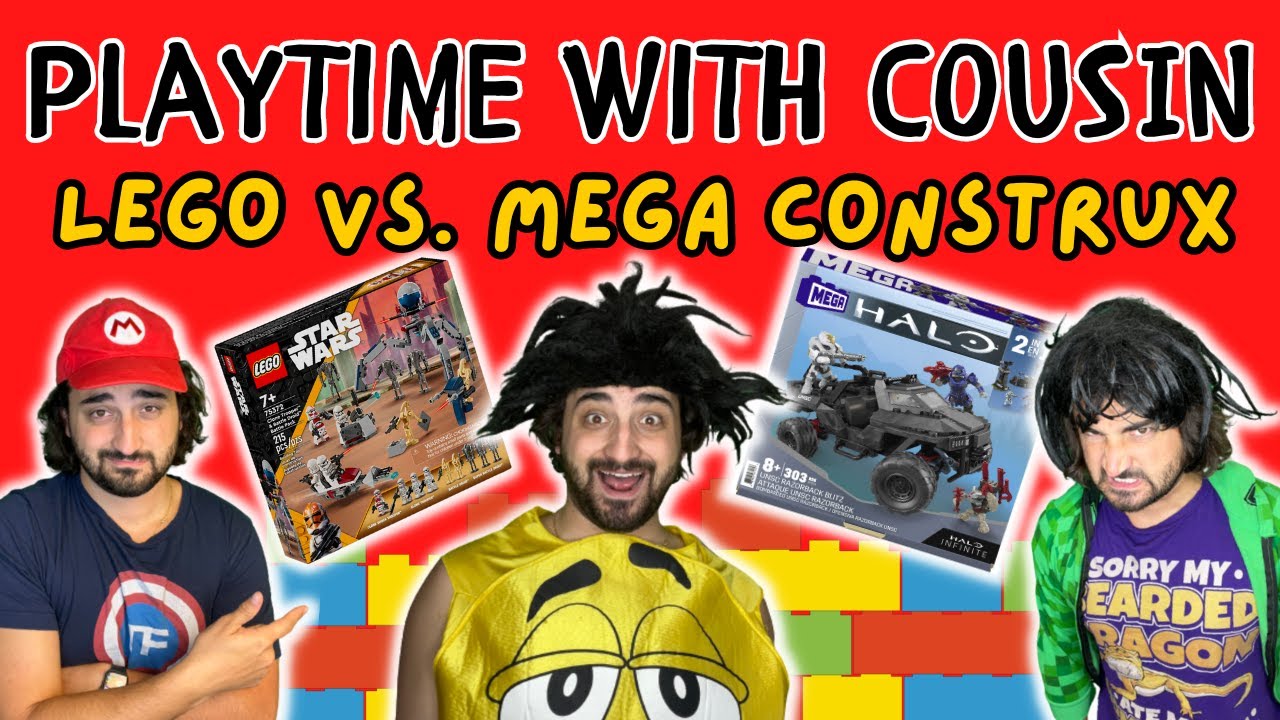 LEGO против Mega Construx | Игра с кузеном