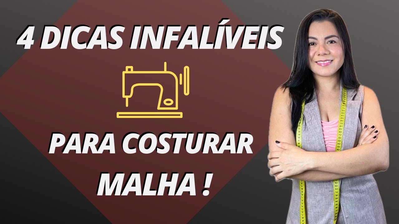 Como Costurar MALHA na Máquina DOMÉSTICA - Passo a Passo Completo | Gisele Maués
