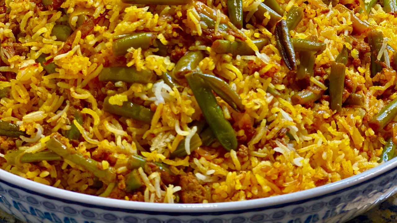 Loobia Polo | Persian Green Bean Rice| لوبیا پلو 