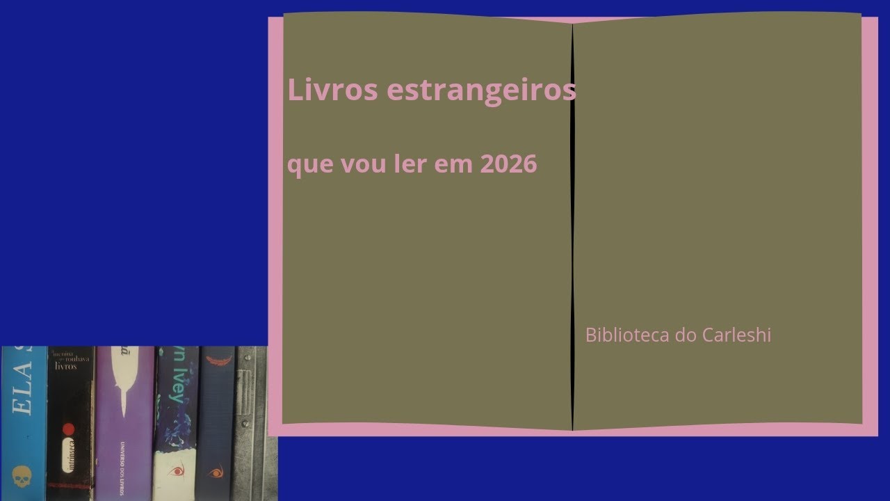 Livros estrangeiros que vou ler em 2026