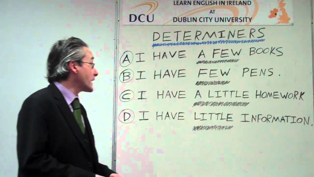 How do you use 'Determiners' in the English language? - Learn English at Dublin City University