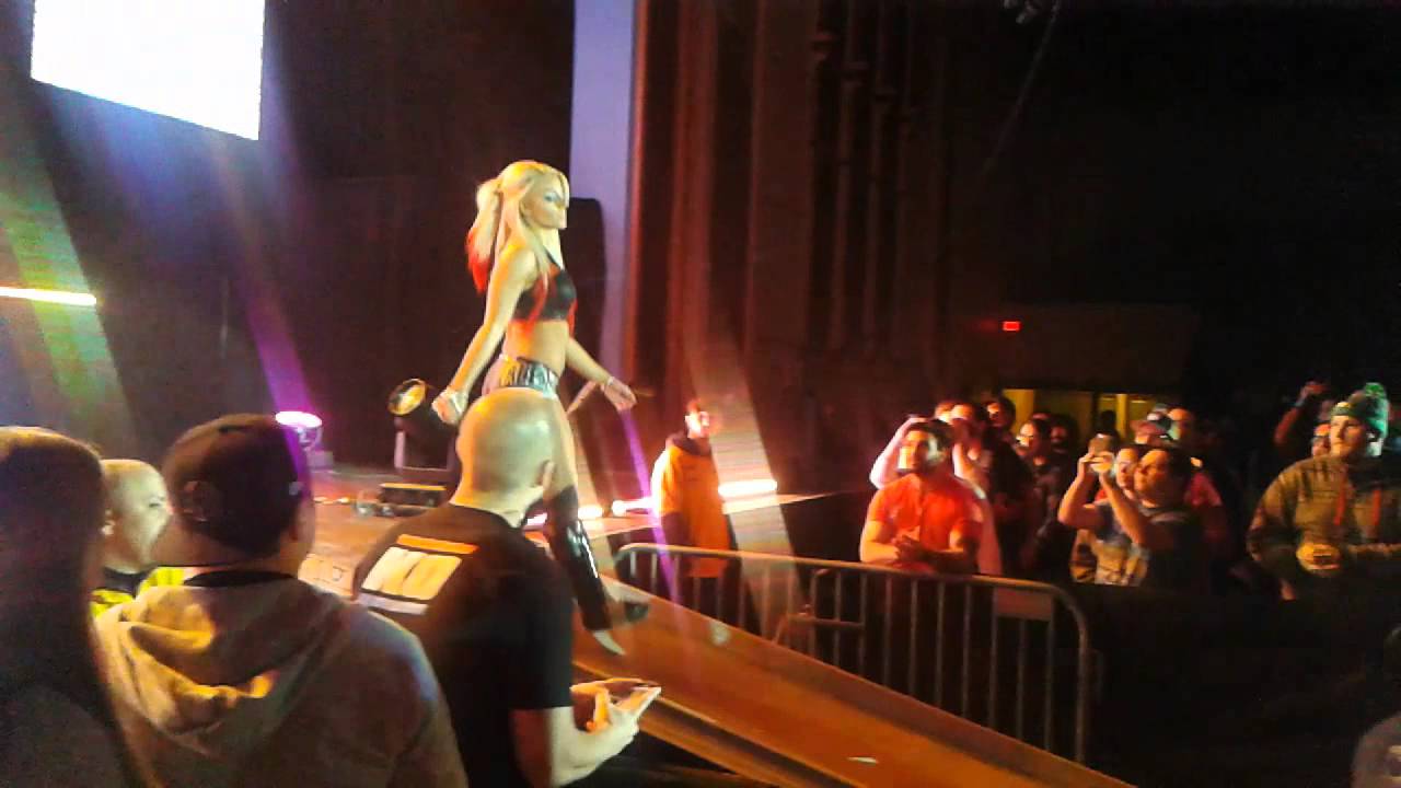 Asuka vs Alexa Bliss entrances - NXT 2/19/2016