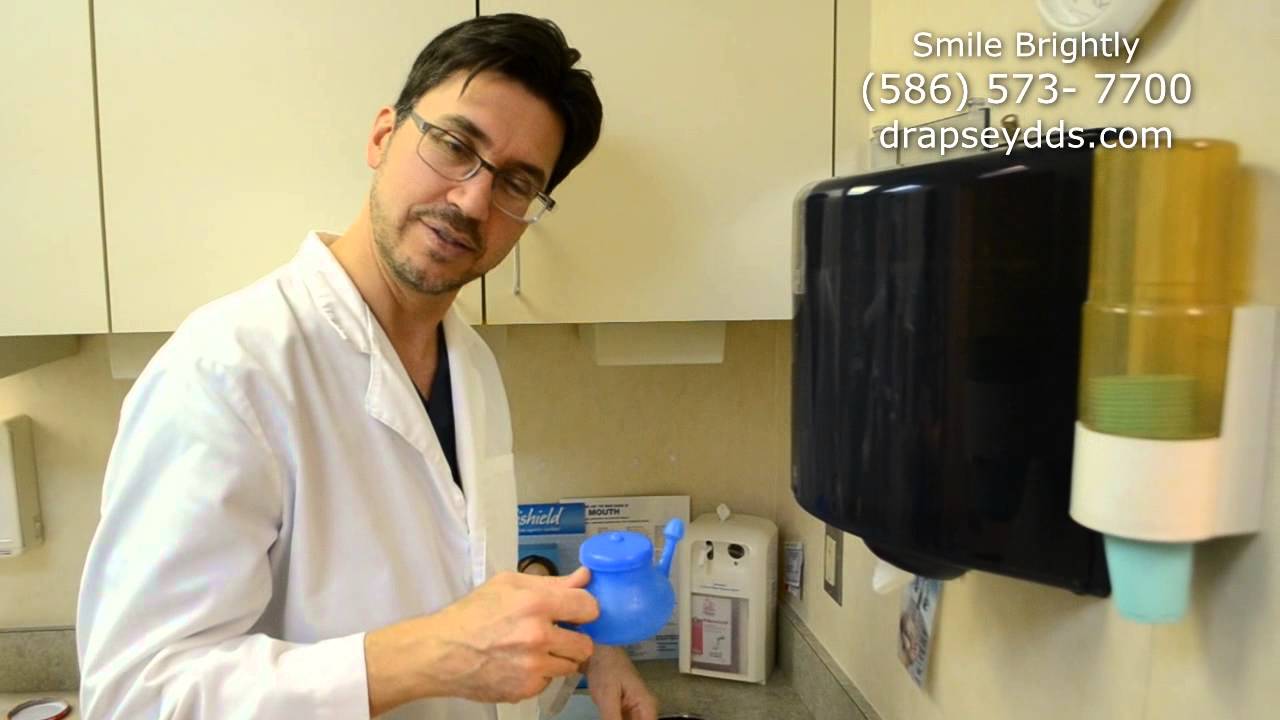 How to Use a Neti Pot as Demonstrated by Warren Dentist