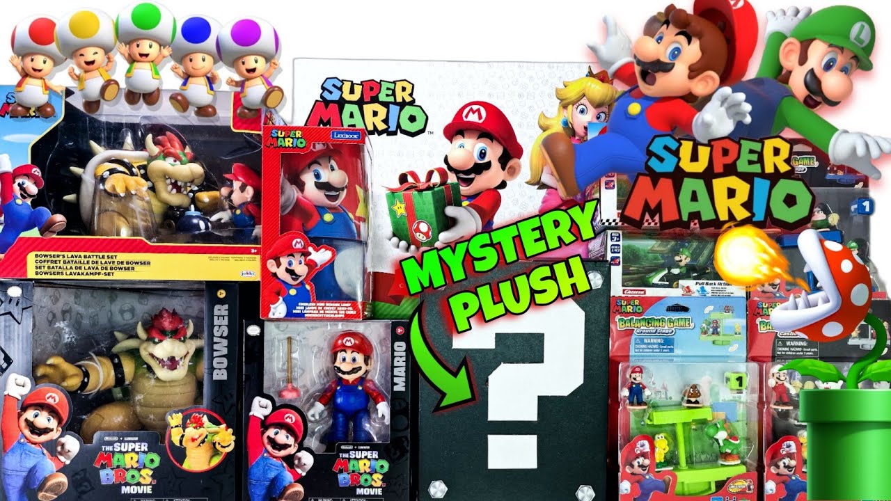 MARIO ADVENT CALENDAR 2023, MARIO FIGURES and MYSTERY PLUSH TOY unboxing ASMR